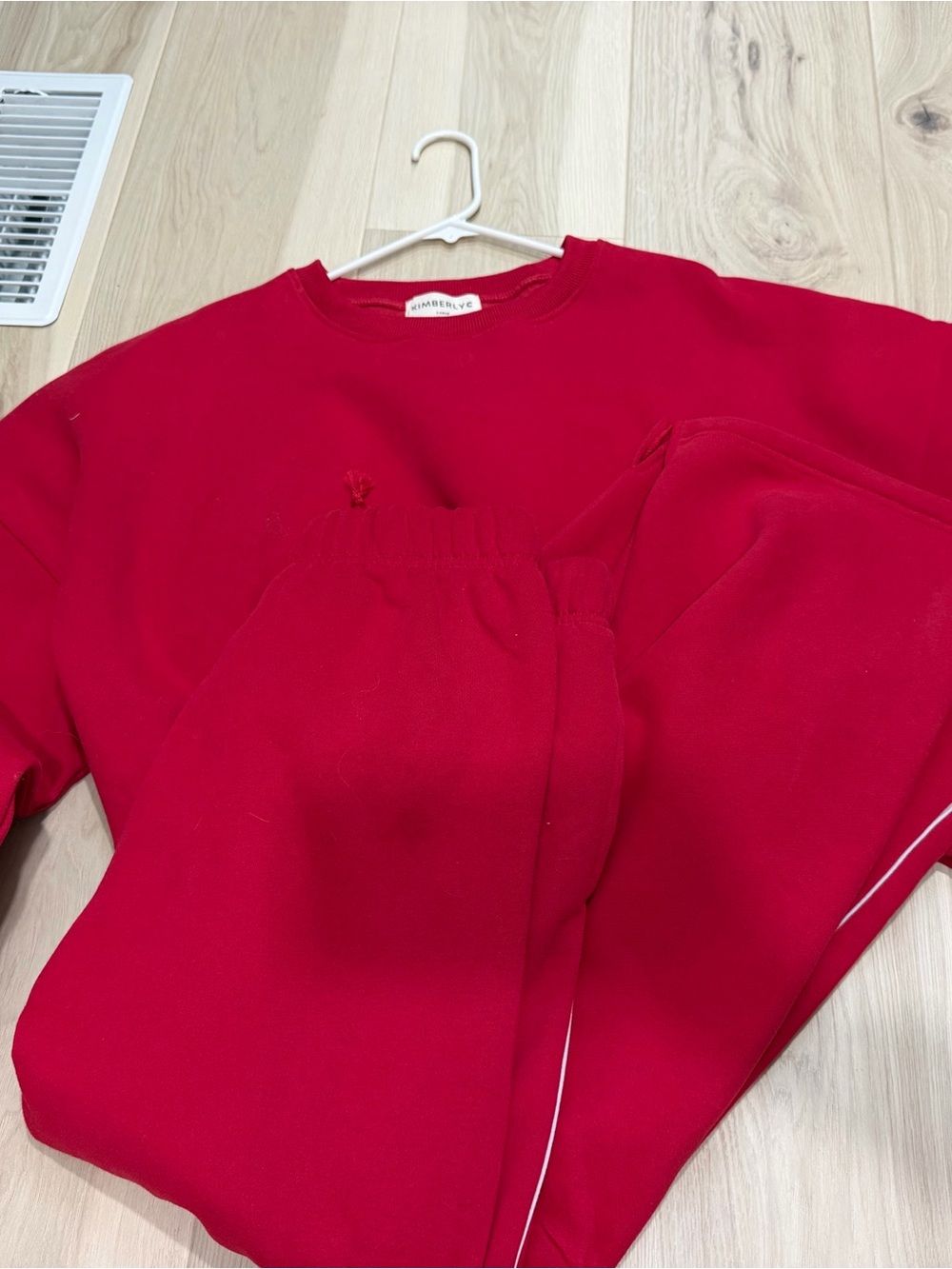 Red Sweatshirt and Jogger Set - Unbranded